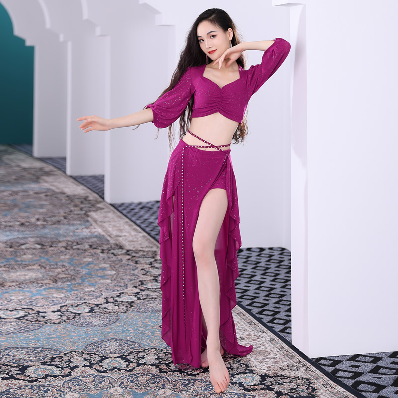 belly dance casual style oriental dance long skirt costumes S M L 5118